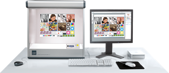 Farbabgleich Monitor Druck Normlichtkabine