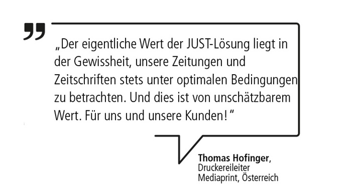 Spruch Testimonial Mediaprint